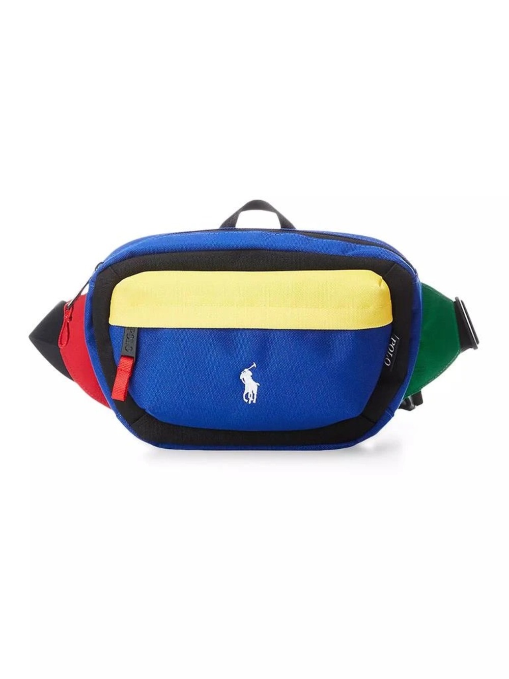Polo by Ralph Lauren Blue, Yellow & Red Colorblock Belt Bag